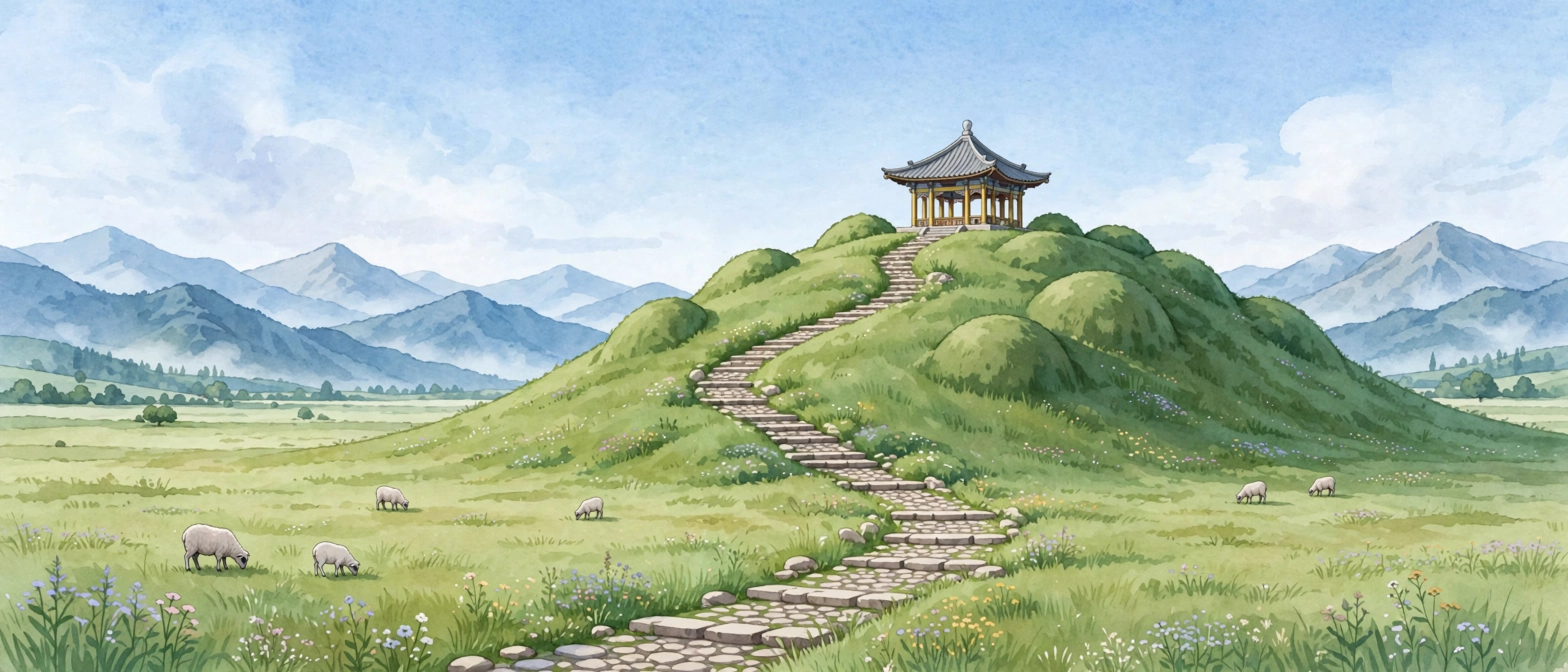 呼和浩特昭君墓插画