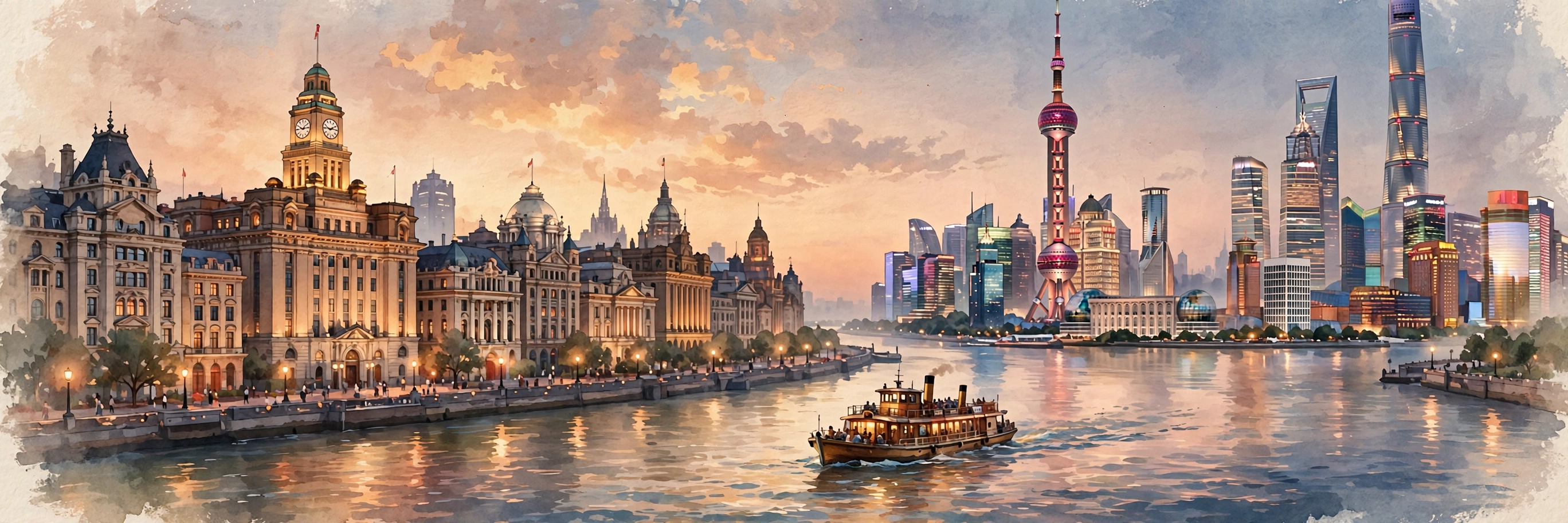 上海外滩插画