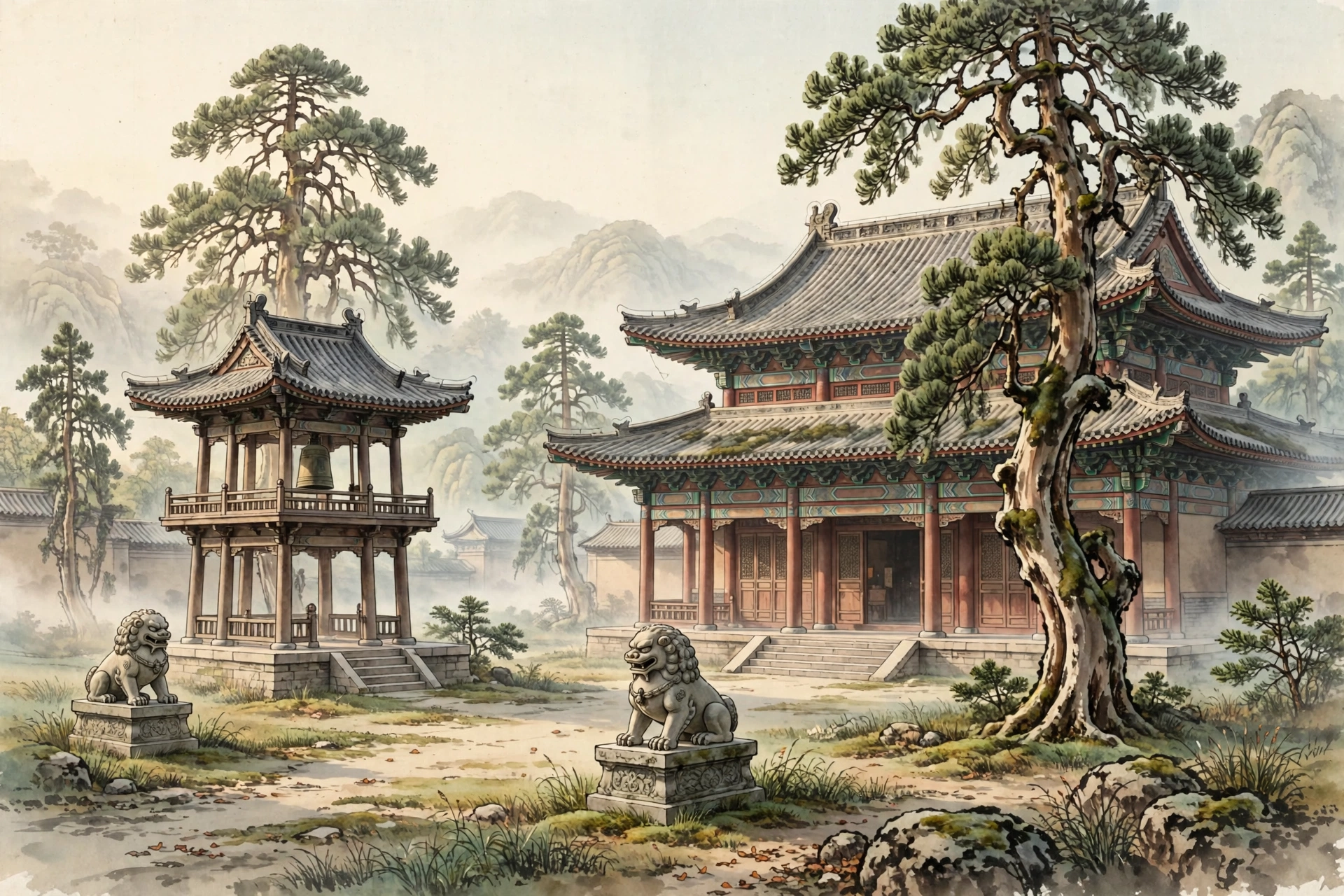 邢台开元寺插画
